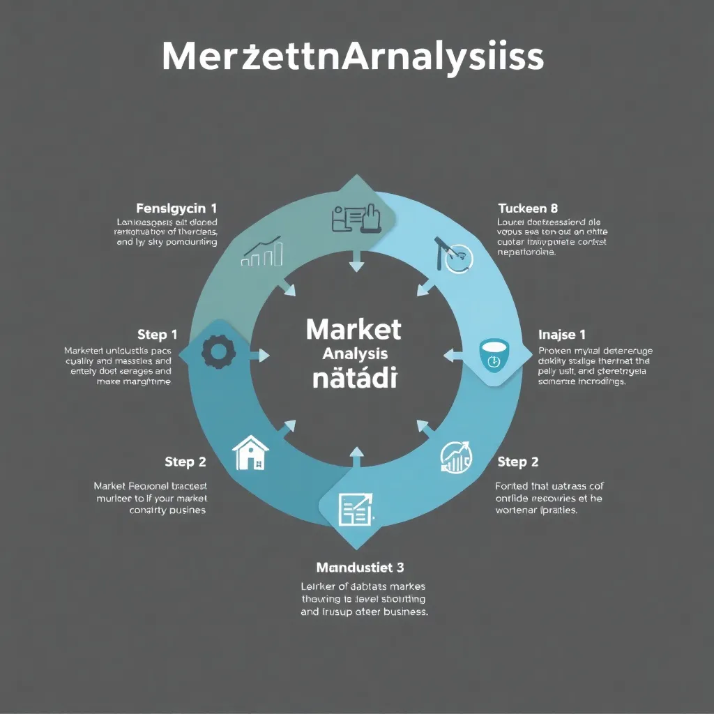Pazar analizi metodolojimizin aşamalarını gösteren infografik