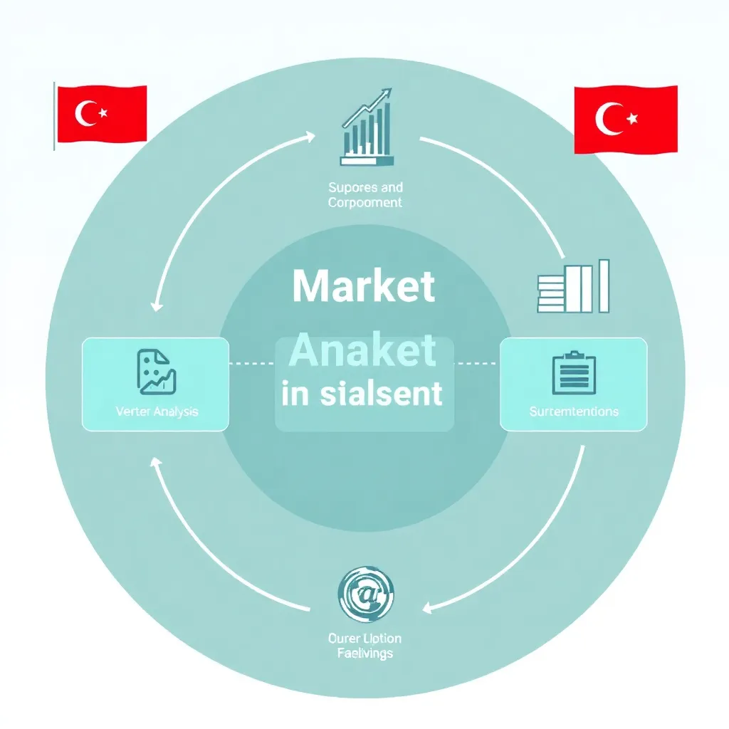 Türkiye'ye özgü pazar analizi sürecimizin aşamalarını gösteren görsel